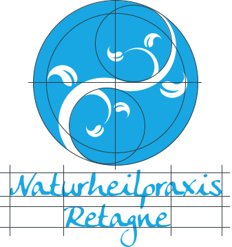 mister bk! | Referenz: Naturheilpraxis Retagne Logo Blueprint